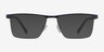 Chronos Blue Silver MetalEyeglass Frames from EyeBuyDirect, with Tinted Lenses
