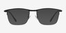 Shawn Matte Black MetalEyeglass Frames from EyeBuyDirect, with Tinted Lenses