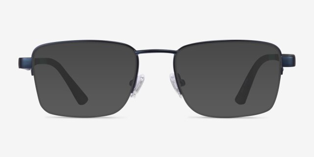 Primus Navy MetalEyeglass Frames from EyeBuyDirect, with Tinted Lenses