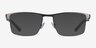 Kinetic Matte Gunmetal MetalEyeglass Frames from EyeBuyDirect, with Tinted Lenses