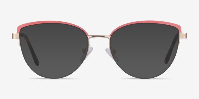 Anacostia Pink Gold MetalEyeglass Frames from EyeBuyDirect, with Tinted Lenses
