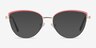 Anacostia Pink Gold MetalEyeglass Frames from EyeBuyDirect, with Tinted Lenses