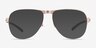 Schematic Gold MetalEyeglass Frames from EyeBuyDirect, with Tinted Lenses