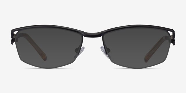 Tech Black Yellow MetalEyeglass Frames from EyeBuyDirect, with Tinted Lenses