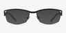 Tech Black Red MetalEyeglass Frames from EyeBuyDirect, with Tinted Lenses