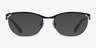 Commerce Black Red MetalEyeglass Frames from EyeBuyDirect, with Tinted Lenses