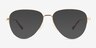 Andie Gold MetalEyeglass Frames from EyeBuyDirect, with Tinted Lenses