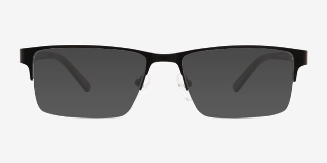 Sanders Noir AcétateMontures de lunettes de vue d'EyeBuyDirect, Avec des Verres Teintés