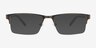 Sanders Brun AcétateMontures de lunettes de vue d'EyeBuyDirect, Avec des Verres Teintés