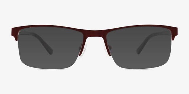 Robertson Rouge AcétateMontures de lunettes de vue d'EyeBuyDirect, Avec des Verres Teintés