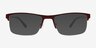 Robertson Rouge AcétateMontures de lunettes de vue d'EyeBuyDirect, Avec des Verres Teintés
