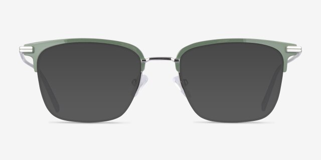 Timeless Green MetalEyeglass Frames from EyeBuyDirect, with Tinted Lenses