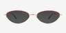 Vasquez Red Alternative MaterialsEyeglass Frames from EyeBuyDirect, with Tinted Lenses