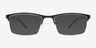 Algorithm Gunmetal MetalEyeglass Frames from EyeBuyDirect, with Tinted Lenses