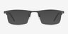 Algorithm Gunmetal MetalEyeglass Frames from EyeBuyDirect, with Tinted Lenses