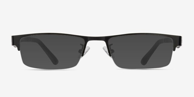Beau Black Plastic-metalEyeglass Frames from EyeBuyDirect, with Tinted Lenses