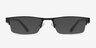 Beau Black Plastic-metalEyeglass Frames from EyeBuyDirect, with Tinted Lenses