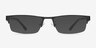 Beau Black Plastic-metalEyeglass Frames from EyeBuyDirect, with Tinted Lenses