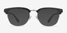 Genbu Black Acetate-metalMontures de lunettes de vue d'EyeBuyDirect, Avec des Verres Teintés