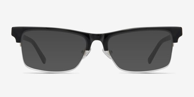 Onyx Black AcetateEyeglass Frames from EyeBuyDirect, with Tinted Lenses