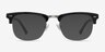 Brunel Black AcetateEyeglass Frames from EyeBuyDirect, with Tinted Lenses