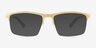 Huston Gold Aluminium-alloyEyeglass Frames from EyeBuyDirect, with Tinted Lenses
