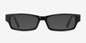 Dieppe Noir AcétateMontures de lunettes de vue d'EyeBuyDirect, Avec des Verres Teintés