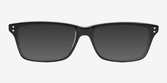 Dauphin Black & Grey AcétateMontures de lunettes de vue d'EyeBuyDirect, Avec des Verres Teintés