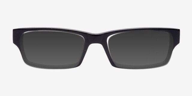 Brady Black AcetateEyeglass Frames from EyeBuyDirect, with Tinted Lenses
