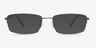 Kanick Gunmetal TitaniumEyeglass Frames from EyeBuyDirect, with Tinted Lenses