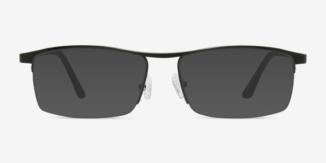 Lake Black TitaniumEyeglass Frames from EyeBuyDirect, with Tinted Lenses