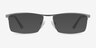 Lake Gray TitaniumEyeglass Frames from EyeBuyDirect, with Tinted Lenses