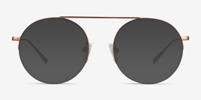 Origin Gold TitaniumEyeglass Frames from EyeBuyDirect, with Tinted Lenses