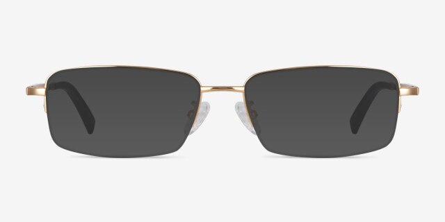 Remington Gold TitaniumEyeglass Frames from EyeBuyDirect, with Tinted Lenses