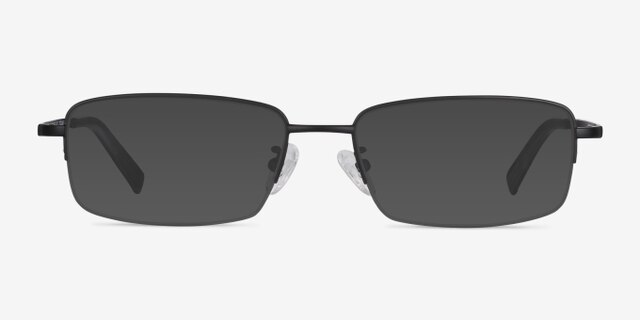 Remington Black TitaniumEyeglass Frames from EyeBuyDirect, with Tinted Lenses