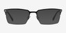Sycamore Black Gold TitaniumMontures de lunettes de vue d'EyeBuyDirect, Avec des Verres Teintés