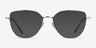 Camilla Rose Gold TitaniumEyeglass Frames from EyeBuyDirect, with Tinted Lenses