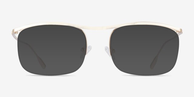 Zylo Gold TitaniumEyeglass Frames from EyeBuyDirect, with Tinted Lenses