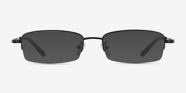 Penticton Black MetalEyeglass Frames from EyeBuyDirect, with Tinted Lenses