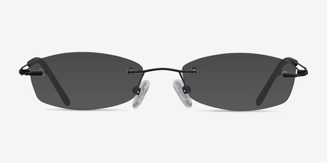 Matera Black MetalEyeglass Frames from EyeBuyDirect, with Tinted Lenses