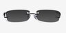 Pesaro Black MetalEyeglass Frames from EyeBuyDirect, with Tinted Lenses