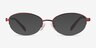 Coach HC5207TD Satin Burgundy TitaniumMontures de lunettes de vue d'EyeBuyDirect, Avec des Verres Teintés
