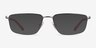 ARNETTE MIEZ Matte Gunmetal MétalMontures de lunettes de vue d'EyeBuyDirect, Avec des Verres Teintés