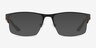 Armani Exchange AX1068 Matte Gunmetal MétalMontures de lunettes de vue d'EyeBuyDirect, Avec des Verres Teintés