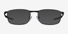 Oakley Barrelhouse Matte Black MetalEyeglass Frames from EyeBuyDirect, with Tinted Lenses
