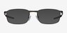 Oakley Barrelhouse Pewter MetalEyeglass Frames from EyeBuyDirect, with Tinted Lenses