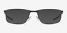 Oakley Socket 5.0 Satin Black & Blue MetalEyeglass Frames from EyeBuyDirect, with Tinted Lenses