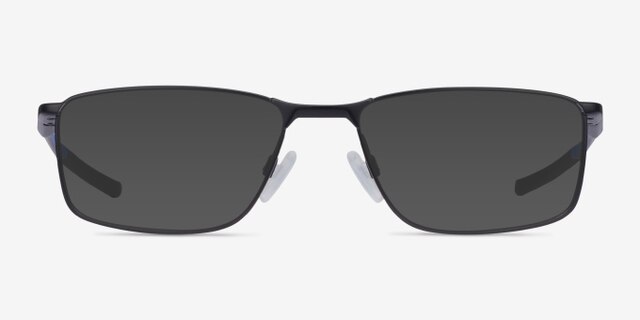 Oakley Socket 5.0 Satin Black & Blue MetalEyeglass Frames from EyeBuyDirect, with Tinted Lenses