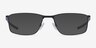 Oakley Socket 5.0 Satin Black & Blue MetalEyeglass Frames from EyeBuyDirect, with Tinted Lenses