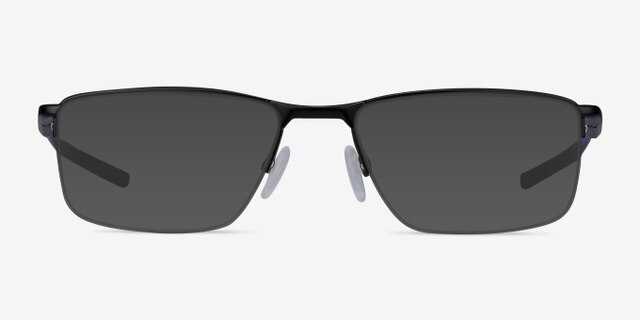 Oakley Socket 5.5 Satin Black & Blue MetalEyeglass Frames from EyeBuyDirect, with Tinted Lenses